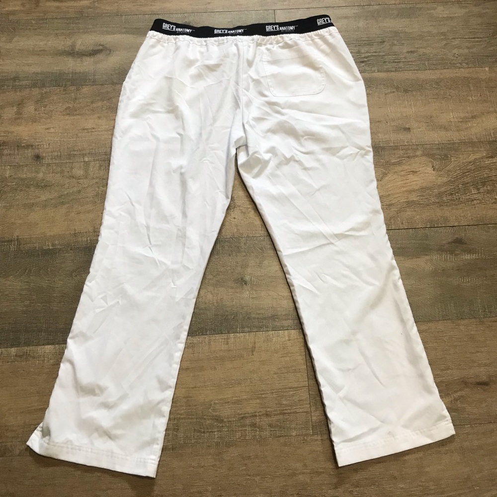 Greys anatomy scrub bottoms white size xlp